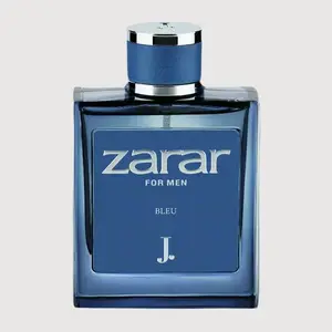 J. Fragrances Zarar Bleu Eau de Parfum 100ml for Men - Citrus Woody Musky Aromatic Fragrance with Lemon Bergamot & Musk Notes Long Lasting Fragrance