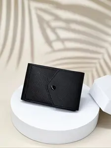 Men's RFID Blocking Slim Card Wallet - PU Leather Ultra-Thin Minimalist Front Pocket Wallet with ID Window & Cash Pocket, Holds 6+1 Cards & Bills, (4.45x2.87inch) for Business & Everyday Use