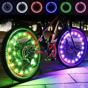LED Bike Wheel Lights,2-Tire Pack Bicycle Spoke Light with Batteries Included.Unparalleled Durability and Visibility.LED Safety Strip Light, Bike Accessories  Kids, Boys, Girls, Adult