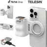 TELESIN Upgraded Magnetic Grip Camera Handle - USB-C Rechargeable Remote, 3KG Strong Magnet Camera Mount Stabilizer for Outdoor Users, Vlogging, Steady Shots (iPhone, Android, Samsung), Telesin Handle