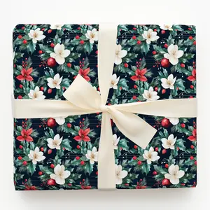 Magnolia CarolWrap Wrapping, Holiday Gift Wrap Wrap Elegant Gift Wrap Wrapping Paper Seasonal, Gift Warp, floral wrapping paper
