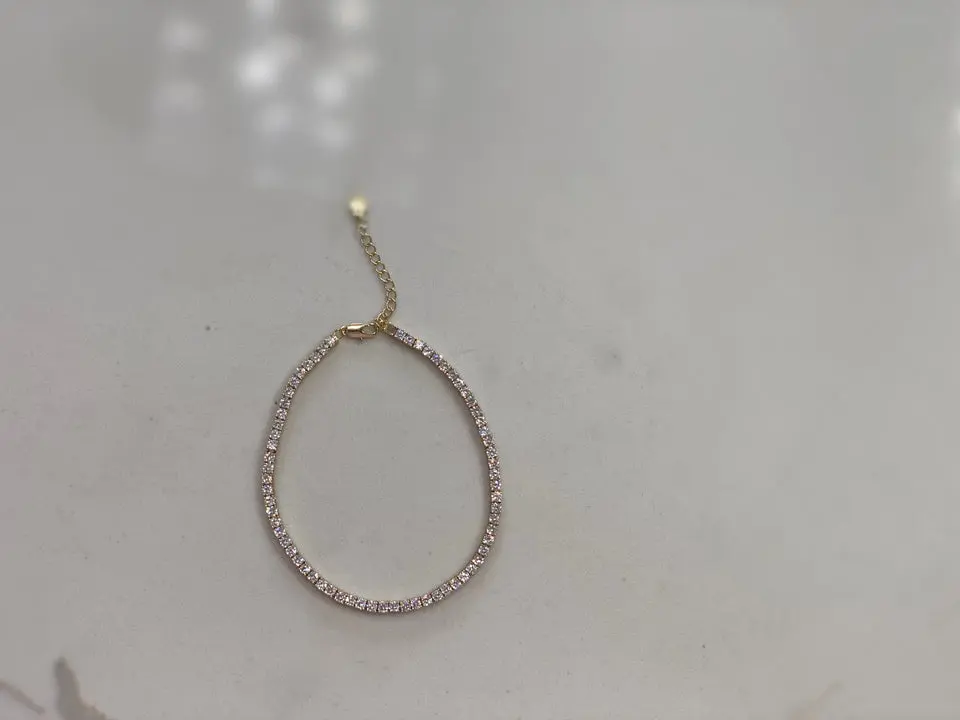 Diamond anklet