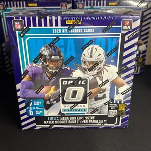 Donruss Optic Mega Box Break 2025 Football Trading Cards 5 Box Break with Exclusive Rated Rookie Blue Parallel