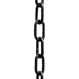8.5ft Black Aluminum Rain Chains for Gutters - Durable Heavy Duty Decorative Modern Outdoor Gutter Chain Downspout for Outside