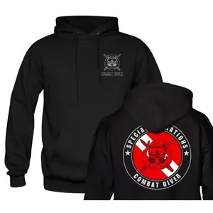 Special Operations Combat Diver Tactical Hoodie - Premium Military Style for Outdoor Enthusiasts Cotton Fit