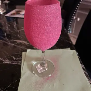 Glitter Wine Glasses, Decorative Stemmed Glasses for Wedding, Birthday Party Celebrations