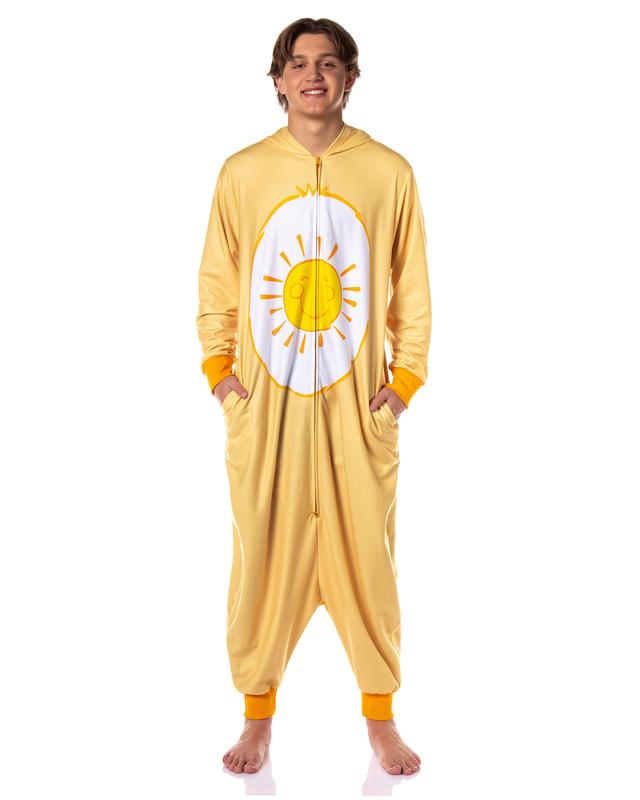 Care Bears Adult Kigurumi Union Suit Funshine Bear Costume Pajama Outfit