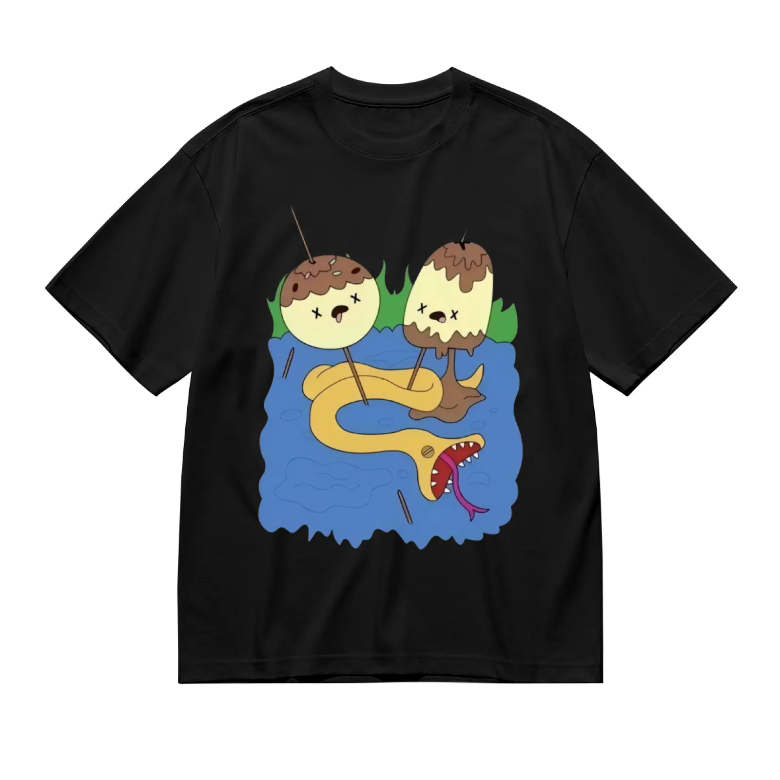 New Princess Bubblegum Rock Graphic T-Shirt, Adventure Time Cartoon Print Women Short Sleeve Tee, Harajuku Y2K Fashion Tops for Autumn Winter