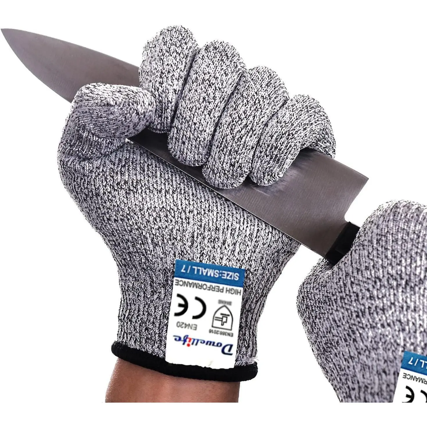 Cut Resistant Gloves Food Grade Level 5 Protection, Safety Kitchen Cut Gloves for Chef Oyster Shucking Mandolin Knife Butcher Meat Cutting
