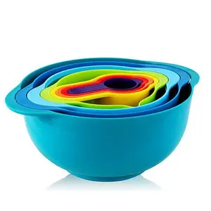 MegaChef's Multipurpose Stackable Mixing Bowl and Measuring Cup Set