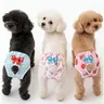 3 Counts Cute Dog Period Pants for Puppy, Puppy Diapers, Small and Medium Dogs and Cats, Washable and Stylish, Comfortable and Breathable, Ideal for Daily Use, Pet Care Essentials
