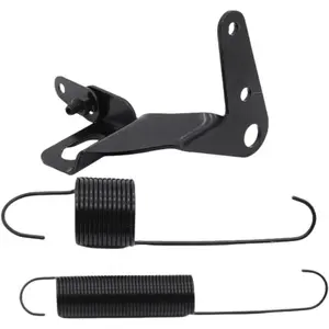 Black Throttle Return Spring Kit,Stainless Steel Car Carburetor Throttle Cable Bracket with Dual Return Spring Set Parts