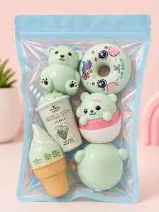 Creamy Moisturizing Lip Balm Bin - Assorted Colorful Designs for Everyday Use