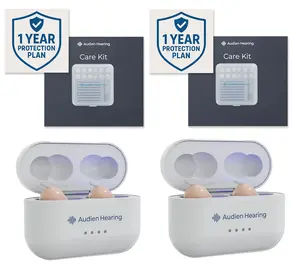 Audien Set of 2 Atom Pro 2 Hearing Aids & Protection Plan