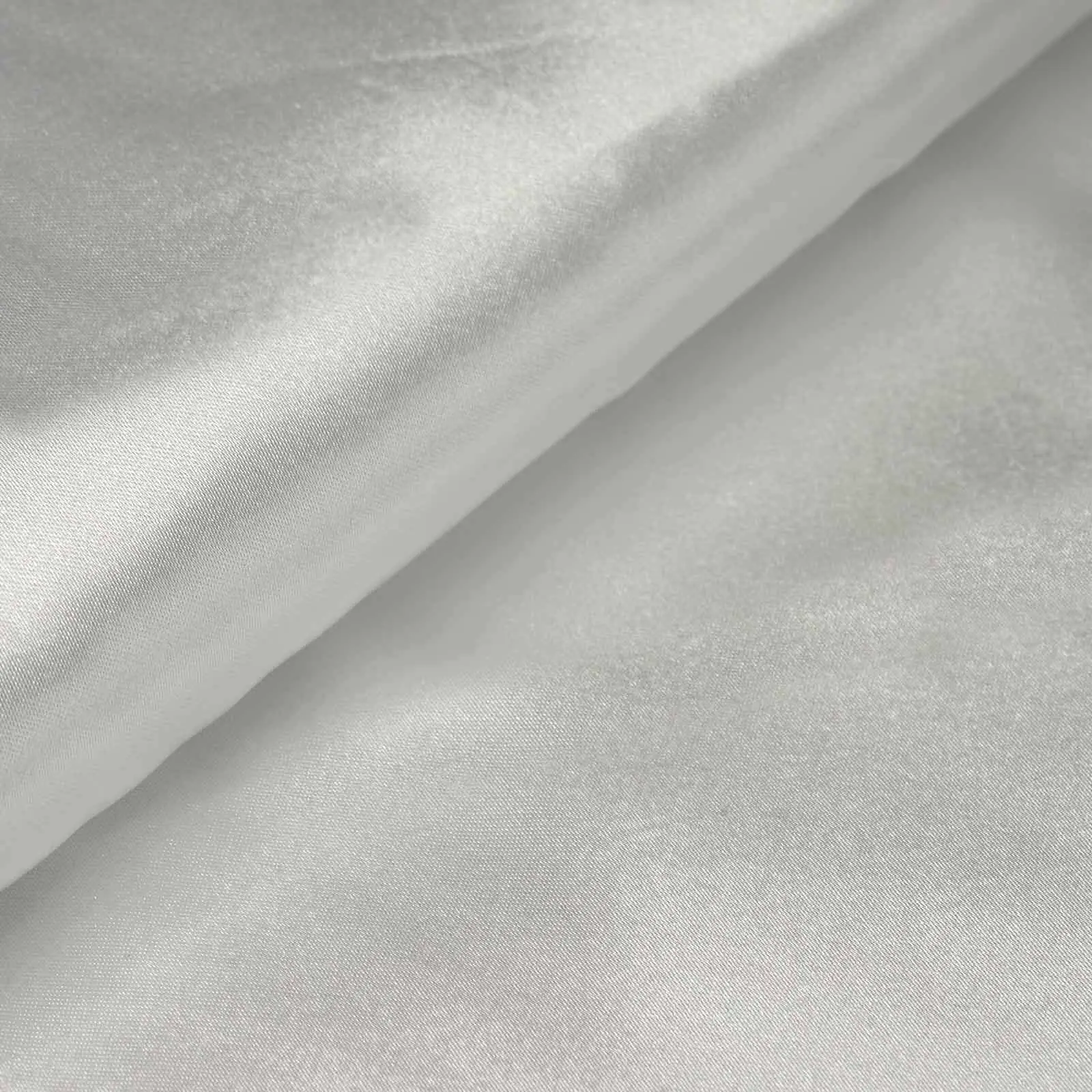 White Satin Dress Making Fabric Bolt - 10 yds, 54" Width - Ideal for Party, Wedding Accessories, Runners, Backdrops, Shelf Liners