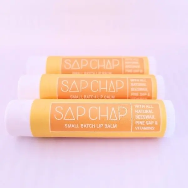 Sap Chap – Small Batch Pine Sap Lip Balm Trio - Vitamin-Packed Beeswax Blend That Heals, Hydrates & Protects Dry Lips For All Seasons