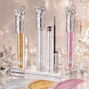 HAICUIER Diamond Glitter Mascara | Waterproof Shimmer Lash Top Coat | Long-Lasting Sparkling Eye Makeup