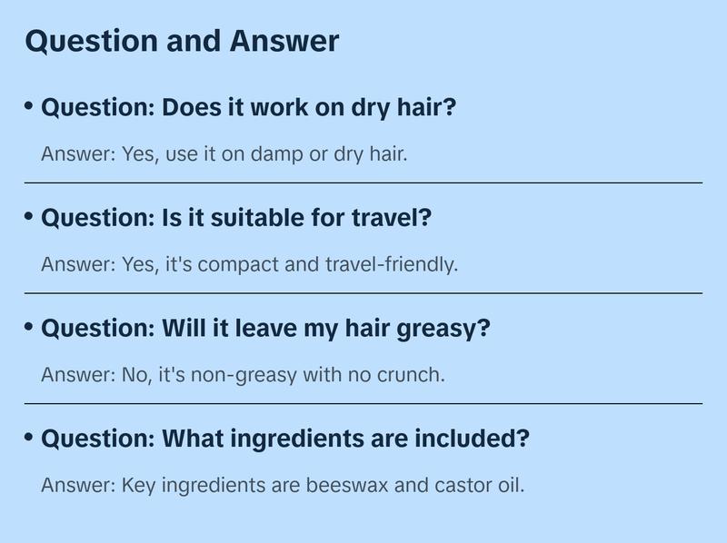 FoxyBae Bye Bye Flyaways Wax Stick – Hair Wax Stick for Slick Back, Edge Control & Flyaway Taming – Non-Greasy with Beeswax & Biotin – 2.5 fl oz