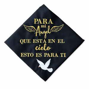 Para mi Angel- Embroidered graduation cap topper