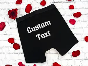 Personalized Boxers for Men - Custom Boxer Gift for Boyfriend, Valentines Gift for Husband, Funny Personalized Briefs, Menswear Briefs,Cotton Underwear