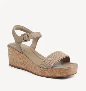 TerraLoft Square Toe Wedge Sandal