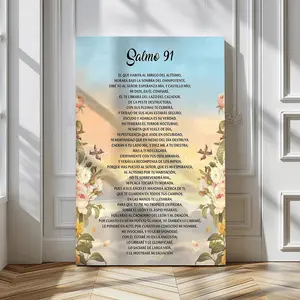 1pc Framed Canvas Wall Art, Vintage Christian Inspirational Bible Verse Art Print Canvas Poster, Ideal Gift For Bedroom Living Room Hallway Dorm Wall Decor