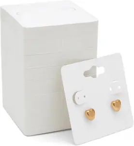 White Earring Cards Hanging Earring Cards Selling Display Packaging Storage Durable
