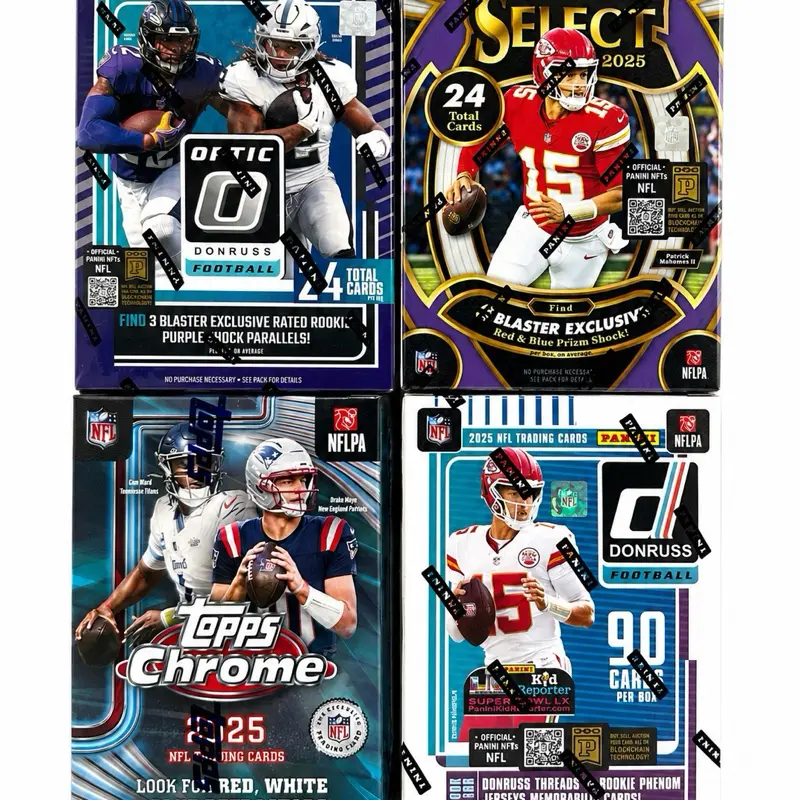 (966) Sports Collectible Sports Trading Cards NFL 4-Box Break - Downtown,Helix Hunt, Pick Your Team sports card break. Donruss , Topps Chrome, Select, and Donruss .Loaded Rookie Class, All Cards Ship, Rip When Full.
