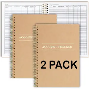 2 Pack Accounting  Books for  Budget , Business Bookkeeping -  Expense  Notebook - Expense  for Small Business Bookkeeping - Bookkeeping Book (100 Pages 2 Pack)