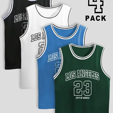 Men's Letter & Number Print Workout Tank Top, Sleeveless Exercise, Sleeveless Shirt, Regular Fit Casual Sleeveless Round Neck Top for Summer, Men's Top for Daily Wear, Sleeveless Top Vest, Socks, Menswear