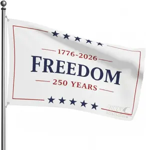 Freedom 250 Years American Flag 3x5 Ft – 1776–2026 Patriotic USA Flag, Red White Blue Semiquincentennial Outdoor Indoor Flag with Grommets