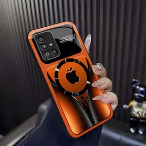 Suitable for [Galaxy A51 5g]high-end phone case ，Luxury Flowing Light Aesthetic Magsafe Case Anti-Scratch Magnetic Glass Cover YM99