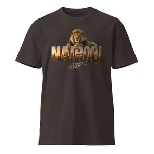Men's Nairobi Lion's Den Premium Ribbed Viscose Yarn T-Shirt - 2nd Edition, Casual Style with Sturdy Hem