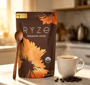 RYZE SUPERFOODS Ultimate Energy Bundle, USDA Organic Mushroom Coffee & Mushroom Matcha + Probiotic Creamer with 6 Adaptogenic Mushrooms for Better Energy, Focus, Digestion, Immunity, 30 serving each