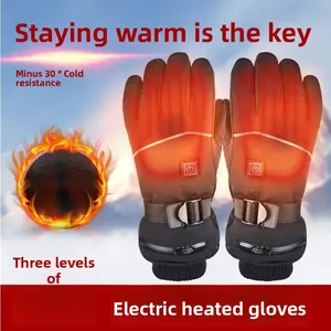 gloves Winter charging electric heating heating heating electric vehicle motorcycle riding thickened riding warm-proof waterproof non-slip gloves