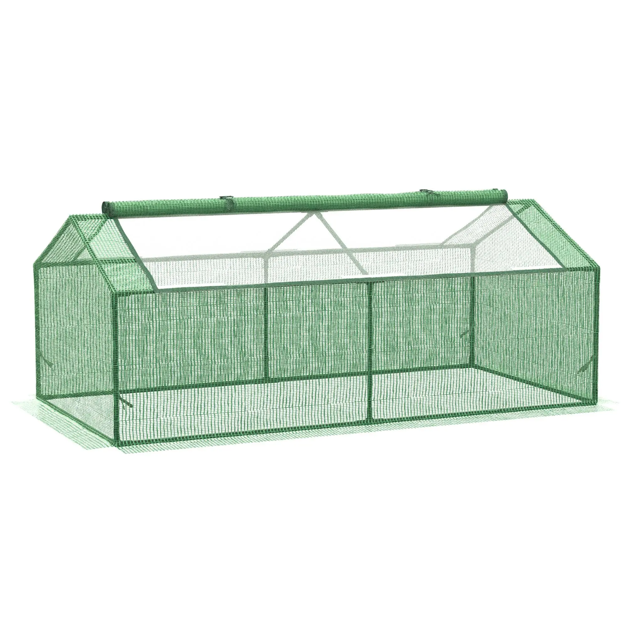 Outsunny 71"x36"x28" Portable Mini Greenhouse with Large Zipper Windows, Indoor-Outdoor Use for Garden Plant Growth, Compact Greenhouses for Home Improvement, Mini Greenhouse Greenhouses