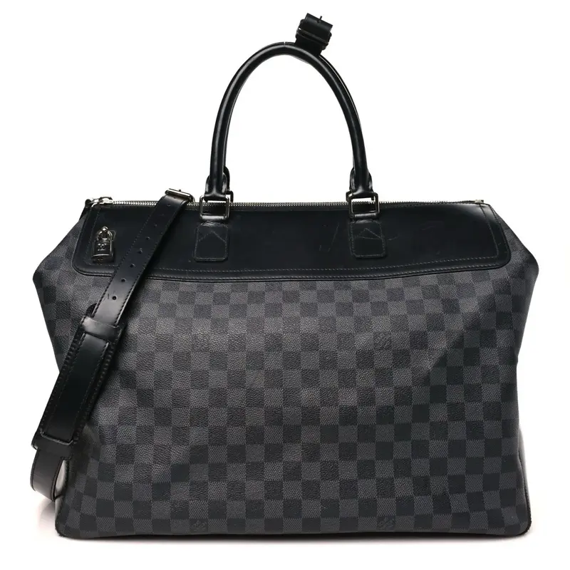 Pre-owned Louis Vuitton leather Luggage Damier Graphite Neo Greenwich