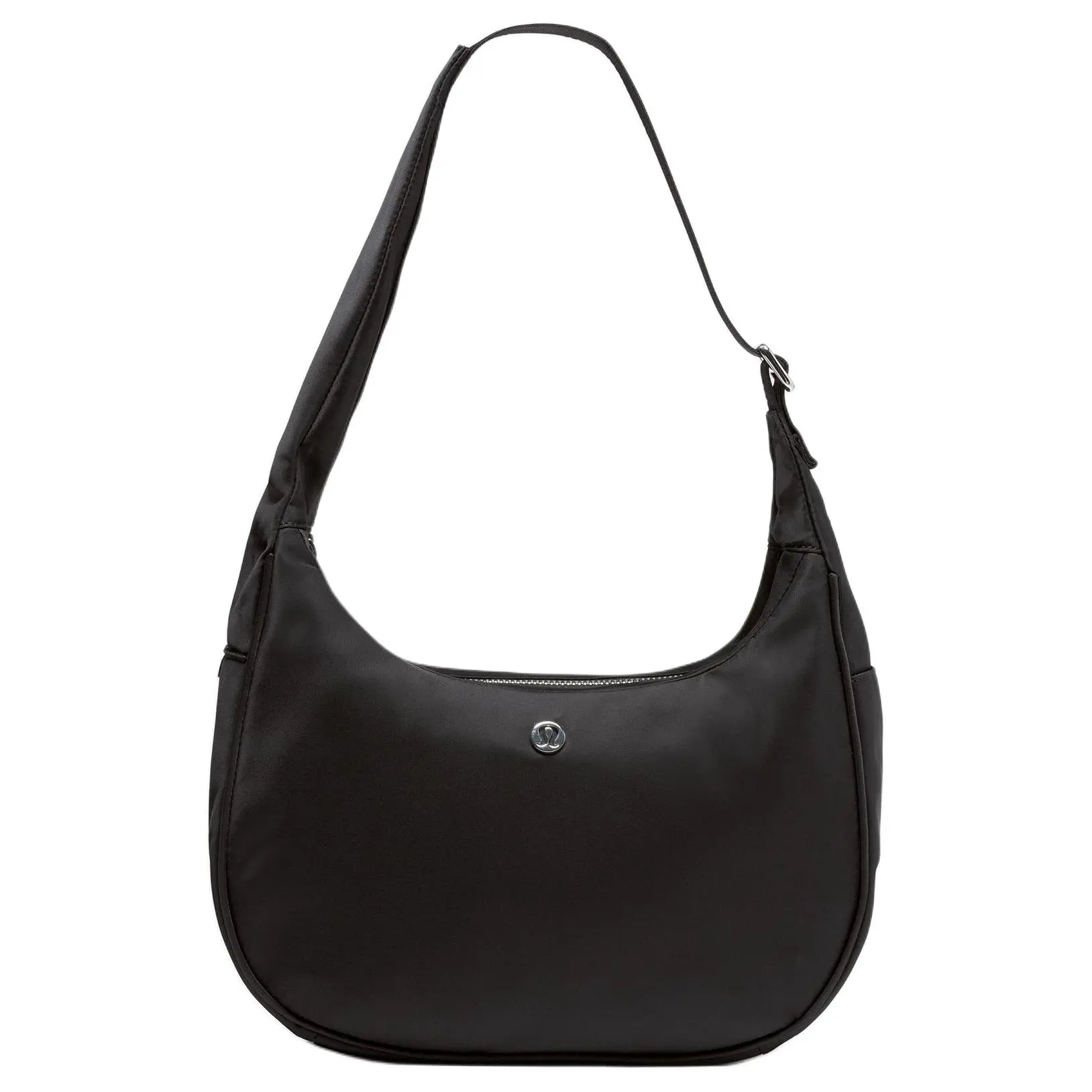 Women's Lululemon City Essentials 4L Minimalist Nylon Shoulder Bag - Logo Detail, Adjustable Strap, Black, Purses Crossbody Bag, Crossbody Purse