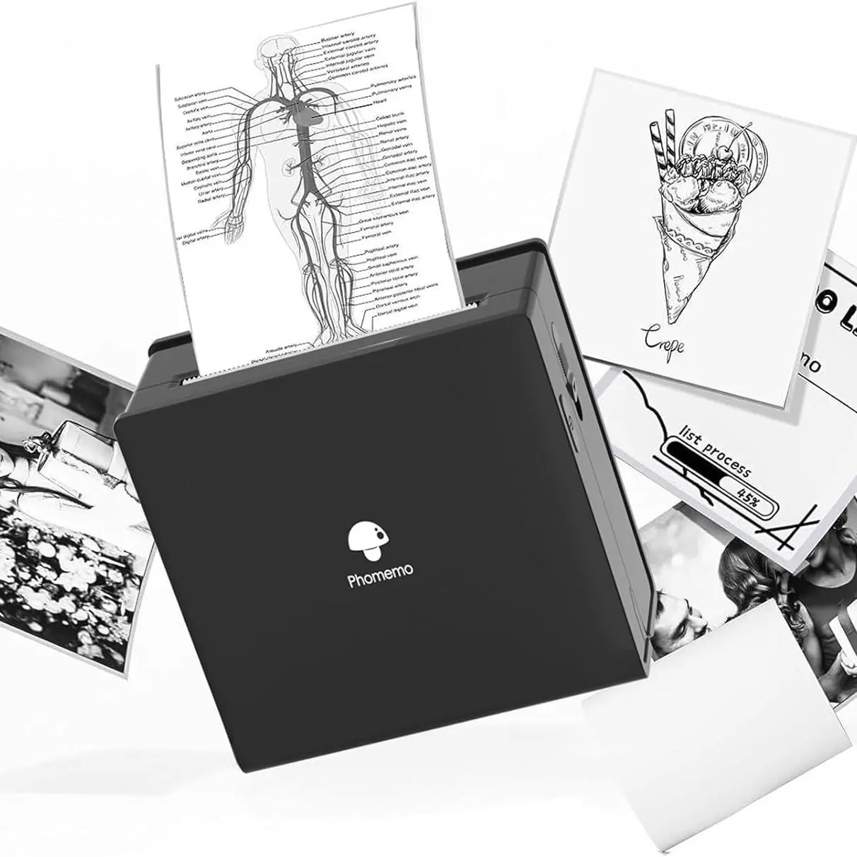 M02-Black（1 printer+1 roll paper）