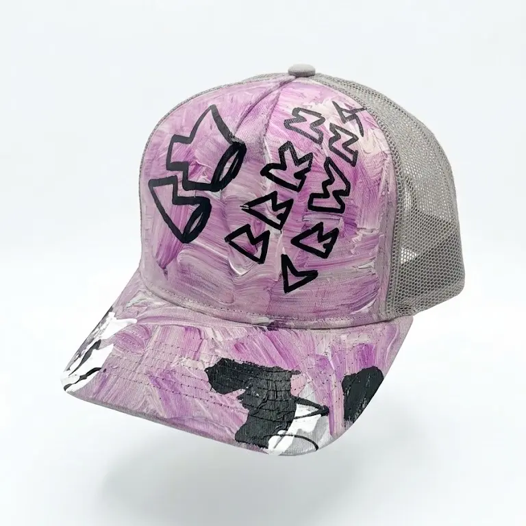 Pink/Purple/Grey “BRKN CRWNS” Trucker Hat