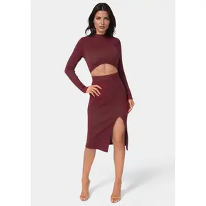 Lurex Rib Cropped Kit Set