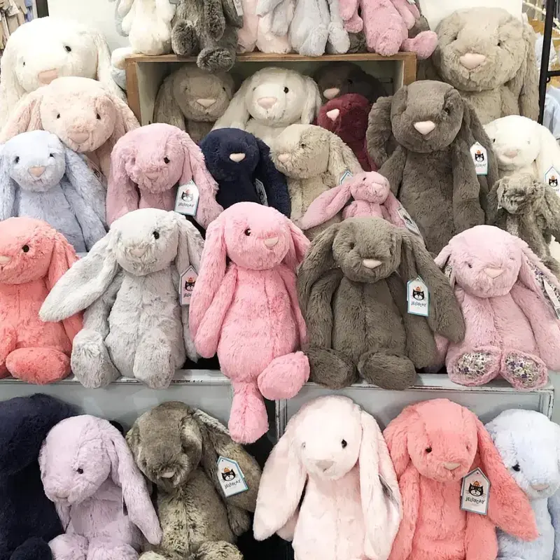Bunny Jellycat Adorable Plush, Ultra Soft Stuffed Rabbit, Fluffy Bunny Doll, Cuddle Companion, Baby Shower Gift, Girlfriend Present, Cozy Nursery Decoration, Keychains
