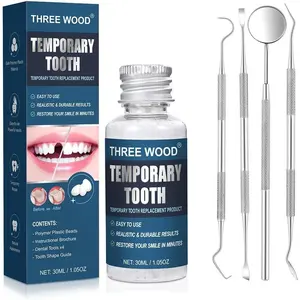 Temporary Tooth Repair Kit with DIY Thermal Beads for Gaps, Broken Teeth & Cosmetic Fix