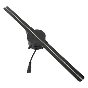 3D Hologram Fan 16.5in 2000x224 WiFi 3D Projector with 224 LED Light Beads for Business Store Advertising 100‑240V US Plug