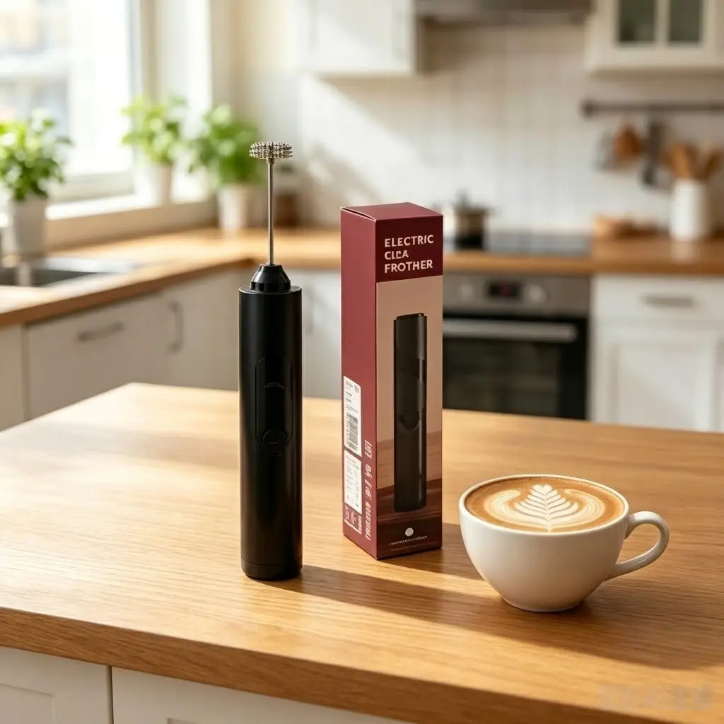 Milk Frother,AA Battery-Operated Wand Mixer for Matcha Lattes,Ideal for Coffee, Latte, Cappuccino,Egg Whip, Baking, DIY Drinks,Black Kitchen Gift Matcha coffee mixer foamer Machine Deep Cleaning Tablets espresso maker professional Electric foam Handheld