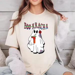 Boo-rracha Shirt, Funny Halloween Ghost Shirt, Boo-rracha Ghost T-Shirt, Halloween Party Drinking Shirt, Boo Rracha Pun Shirt