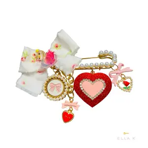 Fancy Charm Pin / Design Your Own Fancy Charm Pin / Bag Charm Pin / Trucker Hat Pin / Jean Jacket Pin / Coquette Charm Pin / Cute Customizable Fashion Accessory