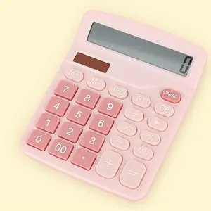 Solar and Battery Dual Powered Calculator without Battery, Calculator with Display, Large Screen Electronic Calculator, Accounting Supplies for Office & Home