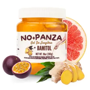 Gel Reforzado (Naranja) de Jengibre No+Panza - CHUPA-PANZA Ginger Gel + Bamitol, 8.8 Ounce (Pack of 1)