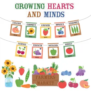 Carson Dellosa Growing Hearts Growing Minds Bulletin Board Set (50 pieces)